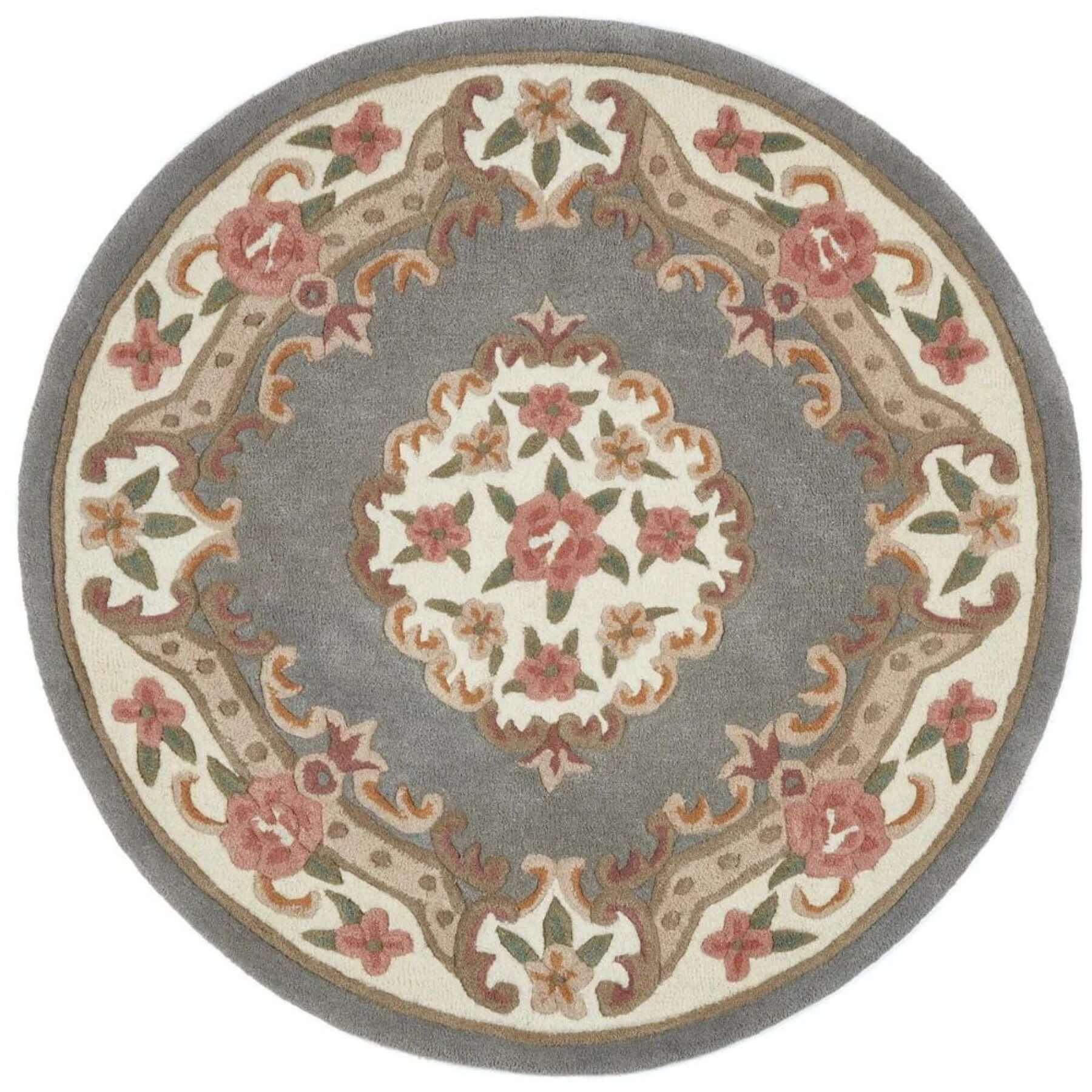 Shensi_Grey_Medallion_Rug - Bobobiy