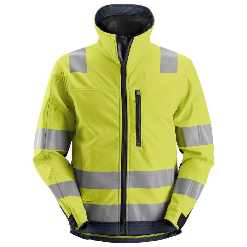 Snickers-1230-AllroundWork-Hi-Vis-Softshell-Jacket-CL3-Various-Colours-Workwear-Nation-Ltd-2082 - Bobobiy