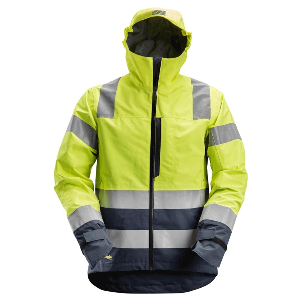 Snickers-1330-AllroundWork-Hi-Vis-Waterproof-Shell-Jacket-Class-3-Various-Colours-Workwear-Nation-Ltd-1898 - Bobobiy