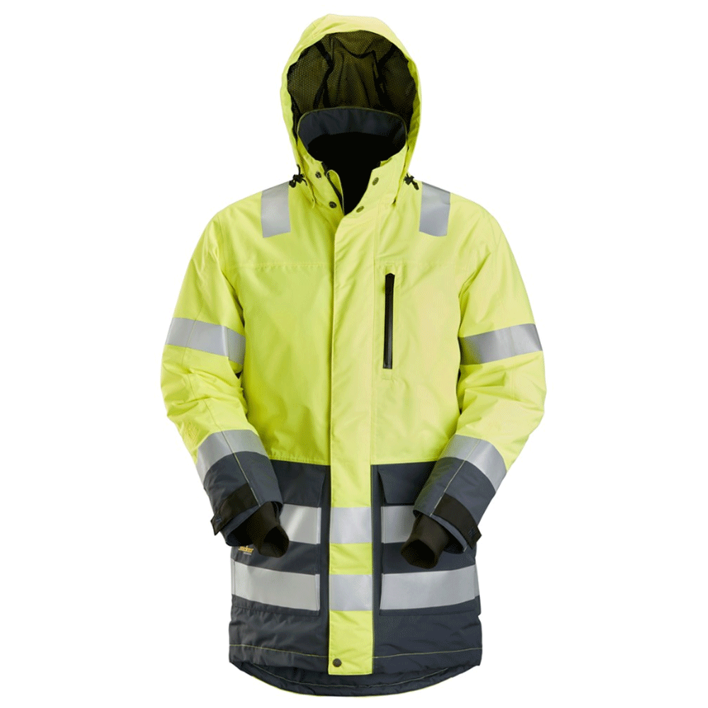 Snickers-1830-AllroundWork-Hi-Vis-Waterproof-Parka-Jacket-Class-3-Various-Colours-Workwear-Nation-Ltd-3927 - Bobobiy