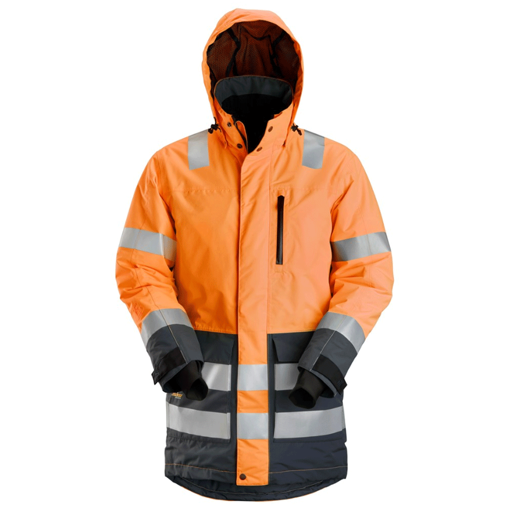 Snickers-1830-AllroundWork-Hi-Vis-Waterproof-Parka-Jacket-Class-3-Various-Colours-Workwear-Nation-Ltd-8374 - Bobobiy