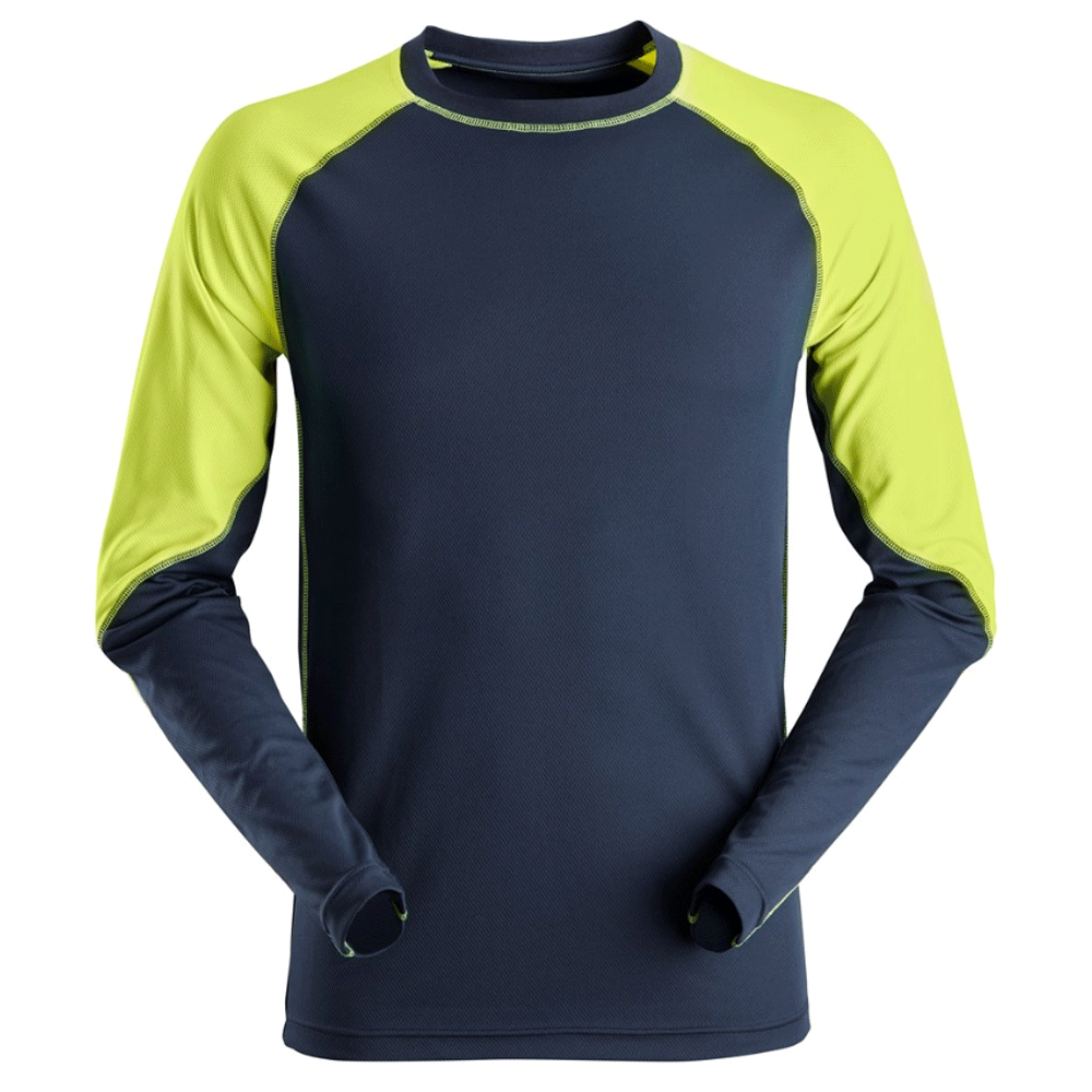 Snickers-2405-Neon-Lightweight-Long-Sleeve-T-Shirt-Workwear-Nation-Ltd-8401 - Bobobiy