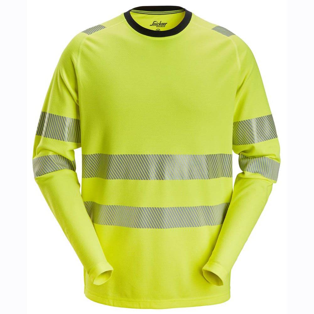 Snickers-2431-High-Vis-Class-2-3-Long-Sleeve-T-Shirt-Workwear-Nation-Ltd-3501 - Bobobiy