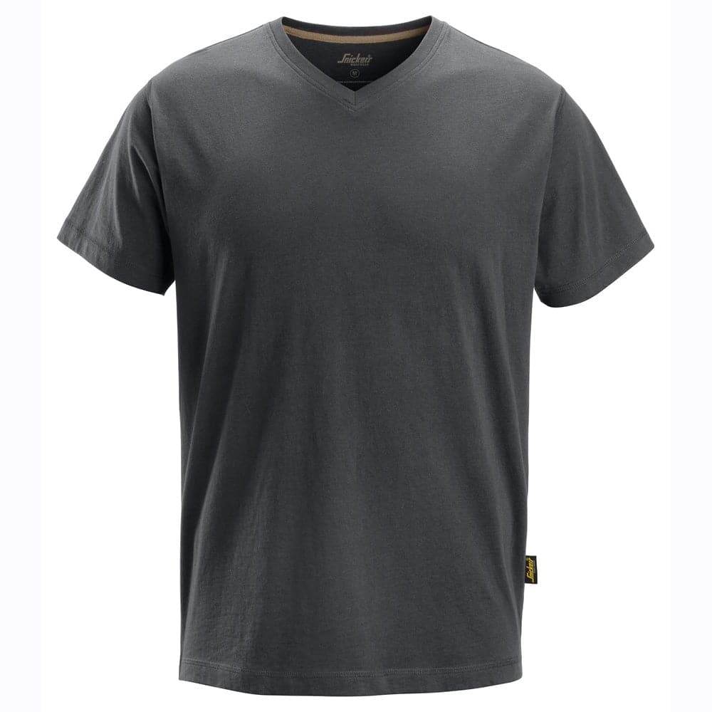 Snickers-2512-V-Neck-Short-Sleeved-T-Shirt-Workwear-Nation-Ltd-2133 - Bobobiy