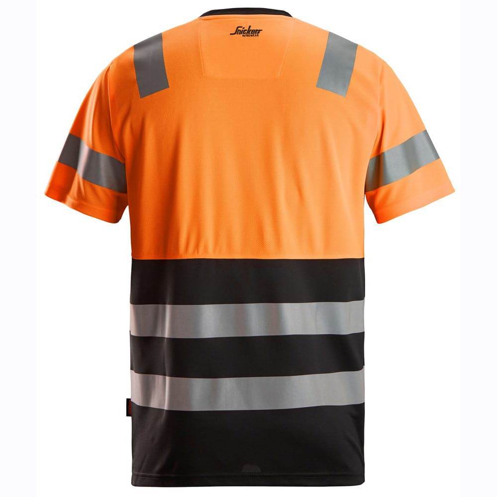 Snickers-2535-High-Vis-Class-1-Short-Sleeve-Work-T-Shirt-Workwear-Nation-Ltd-7583 - Bobobiy