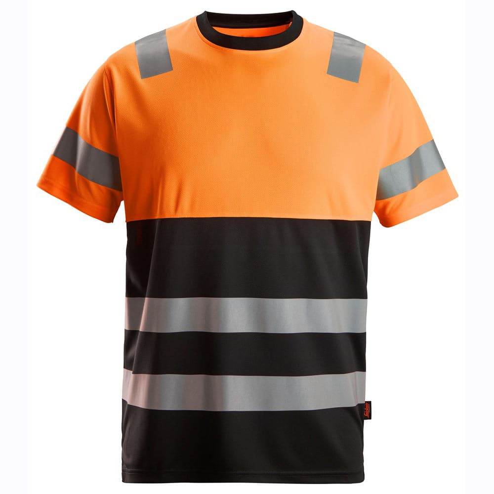 Snickers-2535-High-Vis-Class-1-Short-Sleeve-Work-T-Shirt-Workwear-Nation-Ltd-9478 - Bobobiy