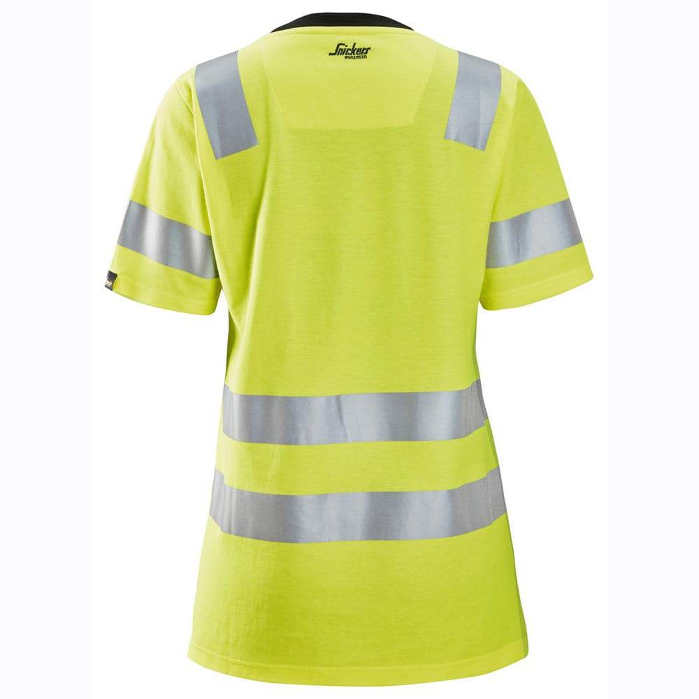 Snickers-2537-High-Vis-Class-2-Women-s-Work-T-Shirt-Workwear-Nation-Ltd-7103 - Bobobiy