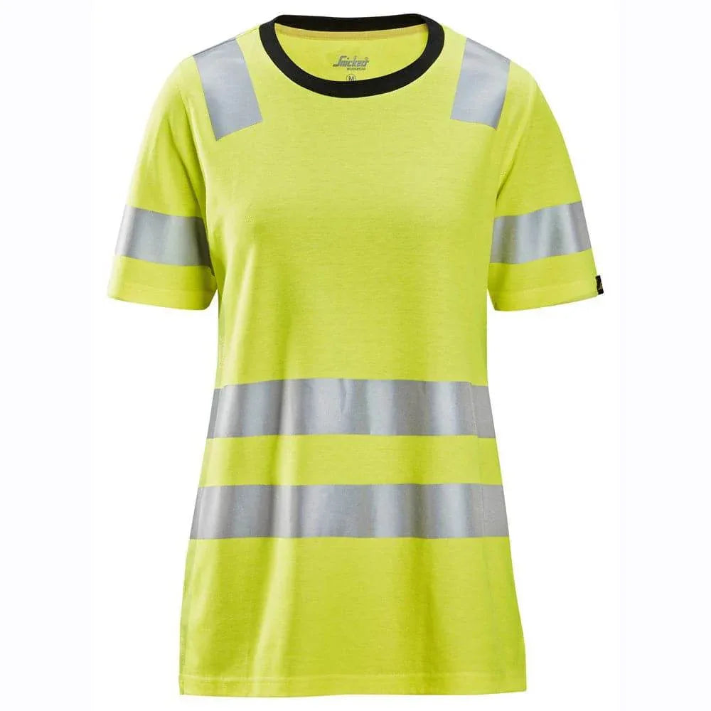 Snickers-2537-High-Vis-Class-2-Women-s-Work-T-Shirt-Workwear-Nation-Ltd-881 - Bobobiy