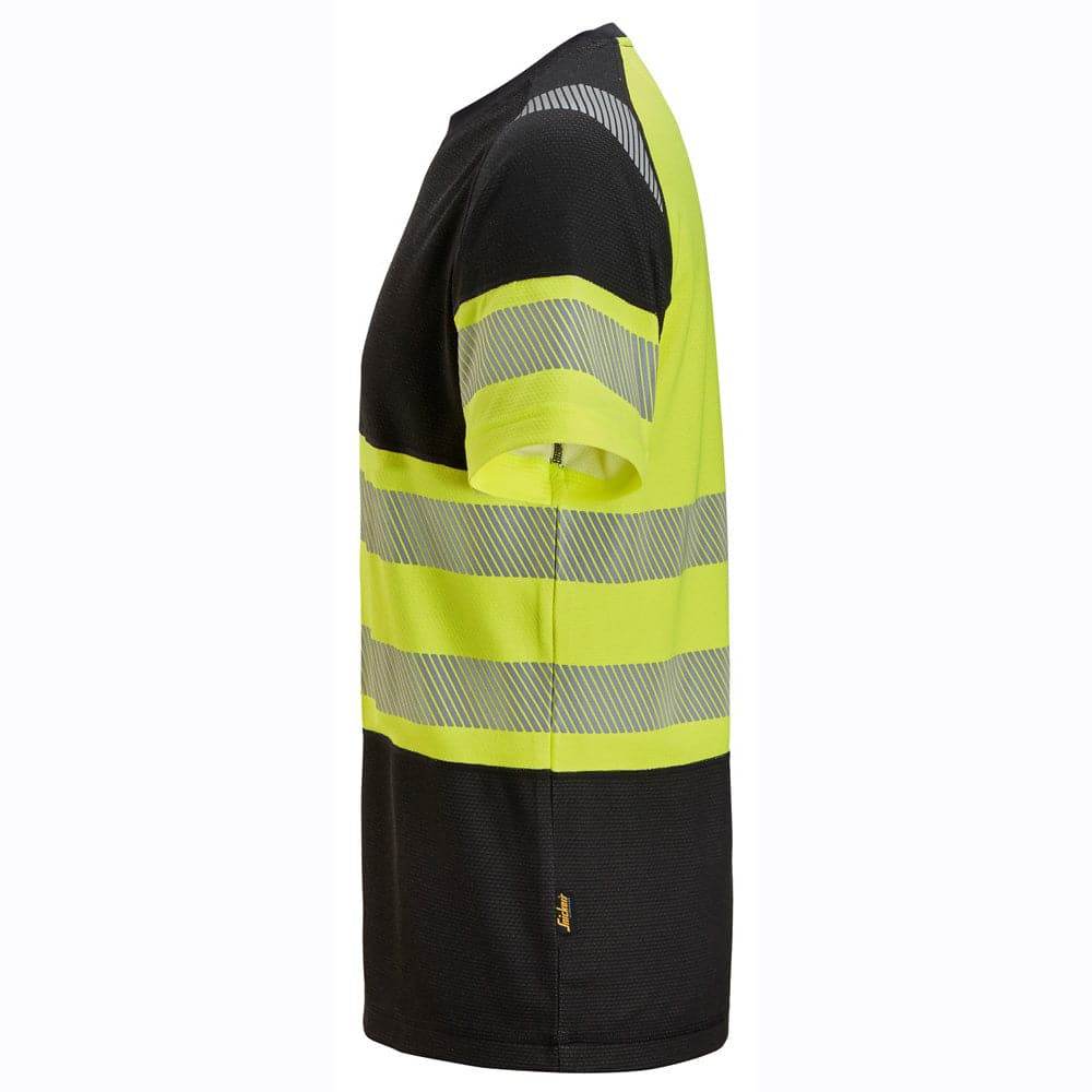 Snickers-2538-High-Vis-Two-Tone-Class-1-Short-Sleeve-T-Shirt-Workwear-Nation-Ltd-6266 - Bobobiy