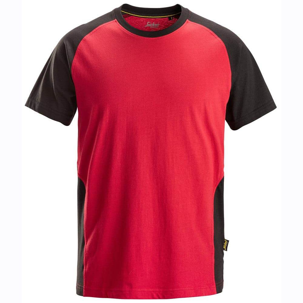 Snickers-2550-Two-Coloured-Short-Sleeve-Cotton-T-Shirt-Workwear-Nation-Ltd-6301 - Bobobiy