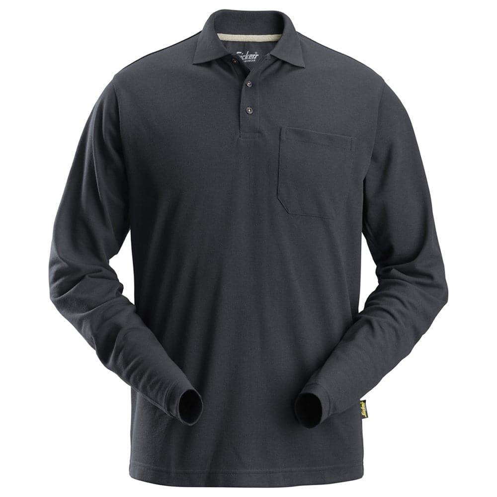 Snickers-2608-Long-Sleeve-Pique-Work-Shirt-Workwear-Nation-Ltd-9594 - Bobobiy