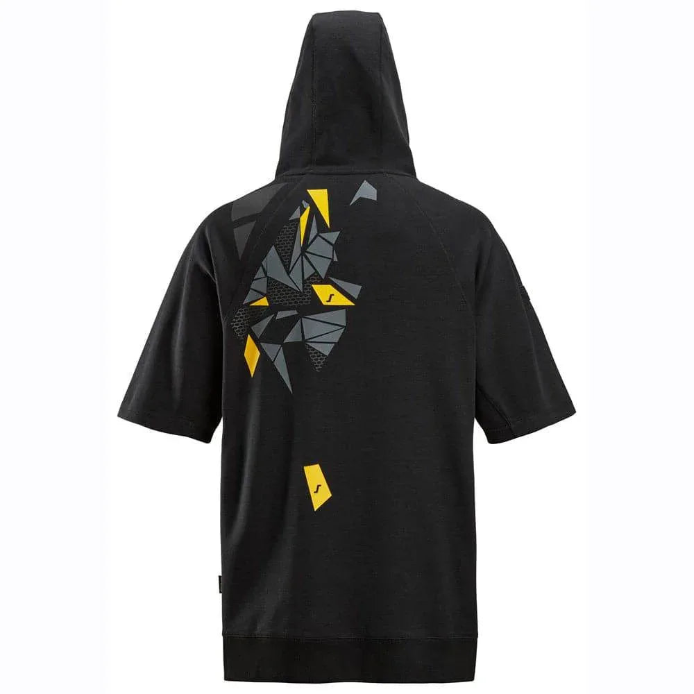Snickers-2850-Logo-Short-Sleeve-Hoodie-Sweatshirt-Workwear-Nation-Ltd-4178 - Bobobiy