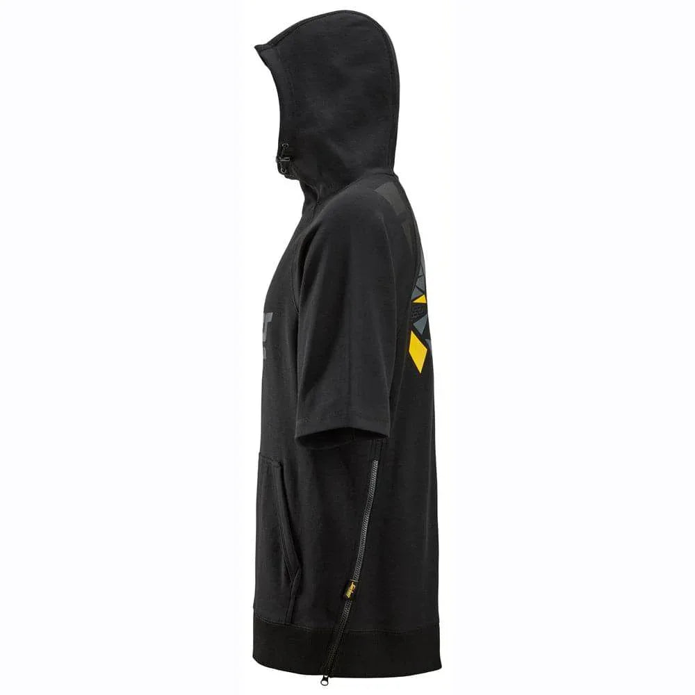 Snickers-2850-Logo-Short-Sleeve-Hoodie-Sweatshirt-Workwear-Nation-Ltd-4577 - Bobobiy
