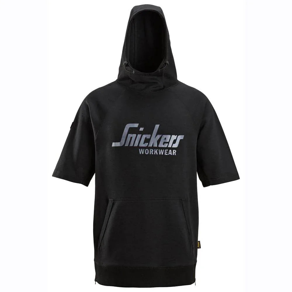 Snickers-2850-Logo-Short-Sleeve-Hoodie-Sweatshirt-Workwear-Nation-Ltd-5813 - Bobobiy