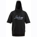 Snickers 2850 Logo Short Sleeve Hoodie Sweatshirt