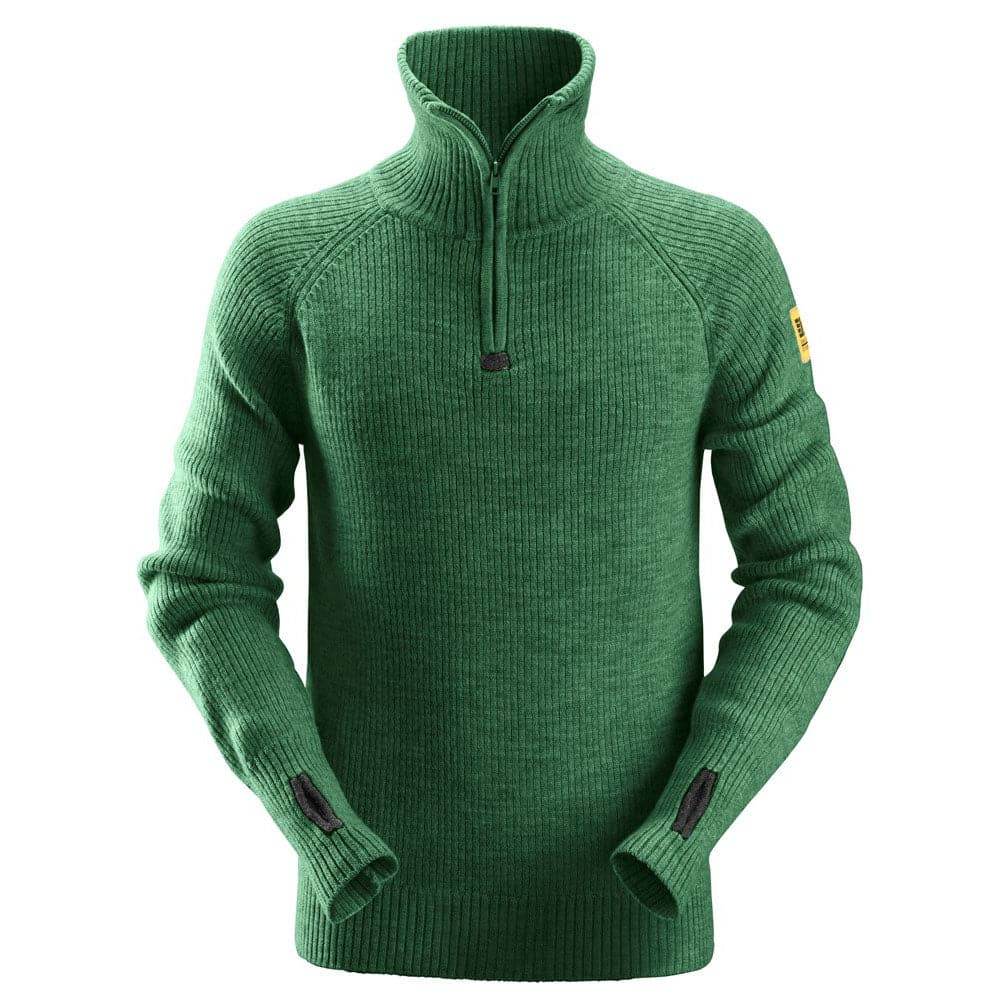 Snickers-2905-Zip-Wool-Sweater-Jumper-Various-Colours-Workwear-Nation-Ltd-7939 - Bobobiy