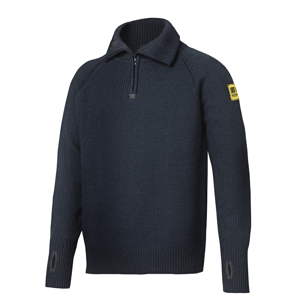 Snickers-2905-Zip-Wool-Sweater-Jumper-Various-Colours-Workwear-Nation-Ltd-9580 - Bobobiy