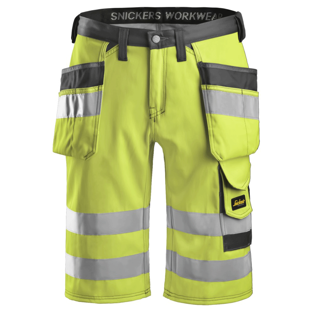Snickers-3033-Hi-Vis-Holster-Pocket-Shorts-Class-1-Various-Colours-Workwear-Nation-Ltd-6419 - Bobobiy
