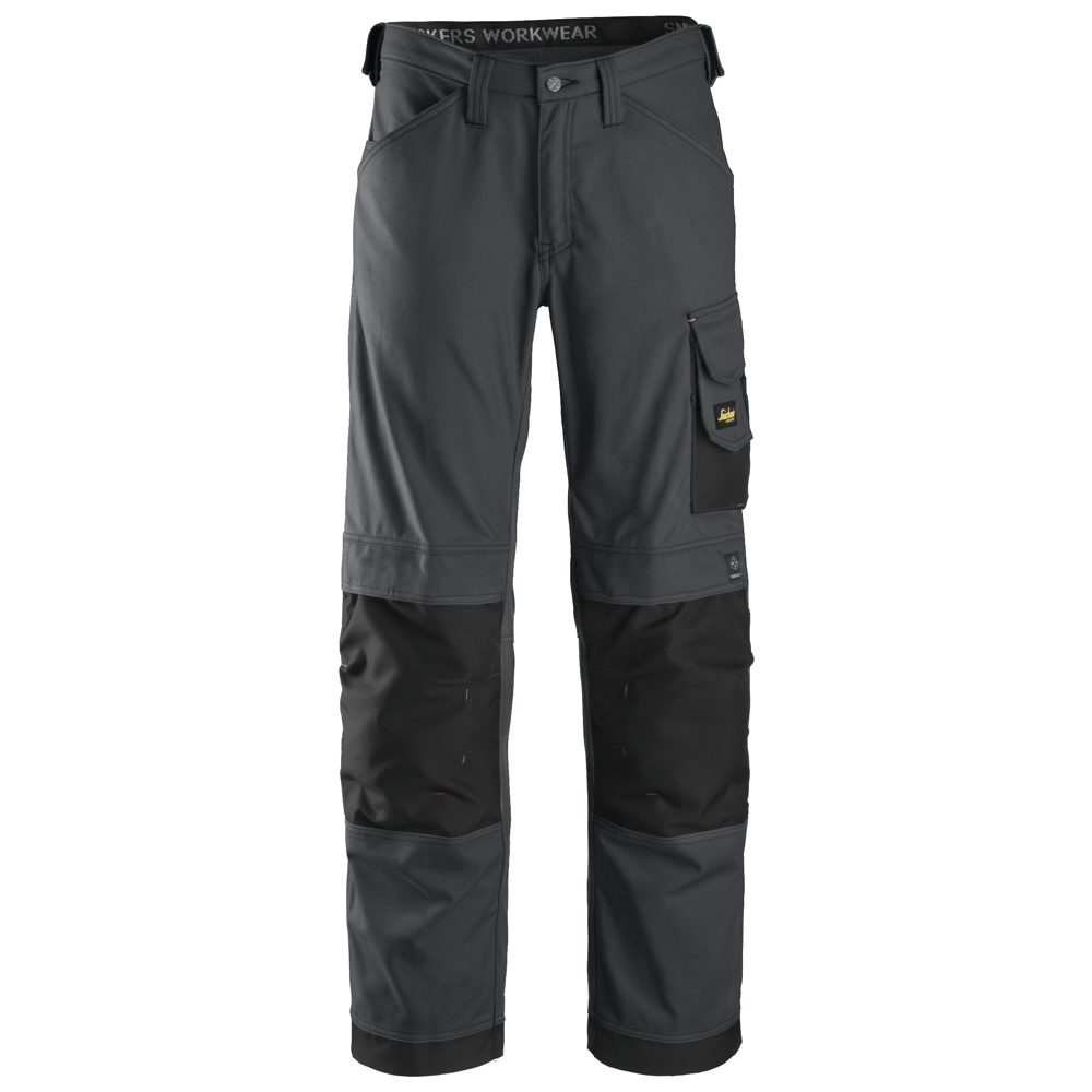 Snickers-3314-Craftsmen-Trousers-Canvas-Steel-Grey-Black-Workwear-Nation-Ltd-1113 - Bobobiy
