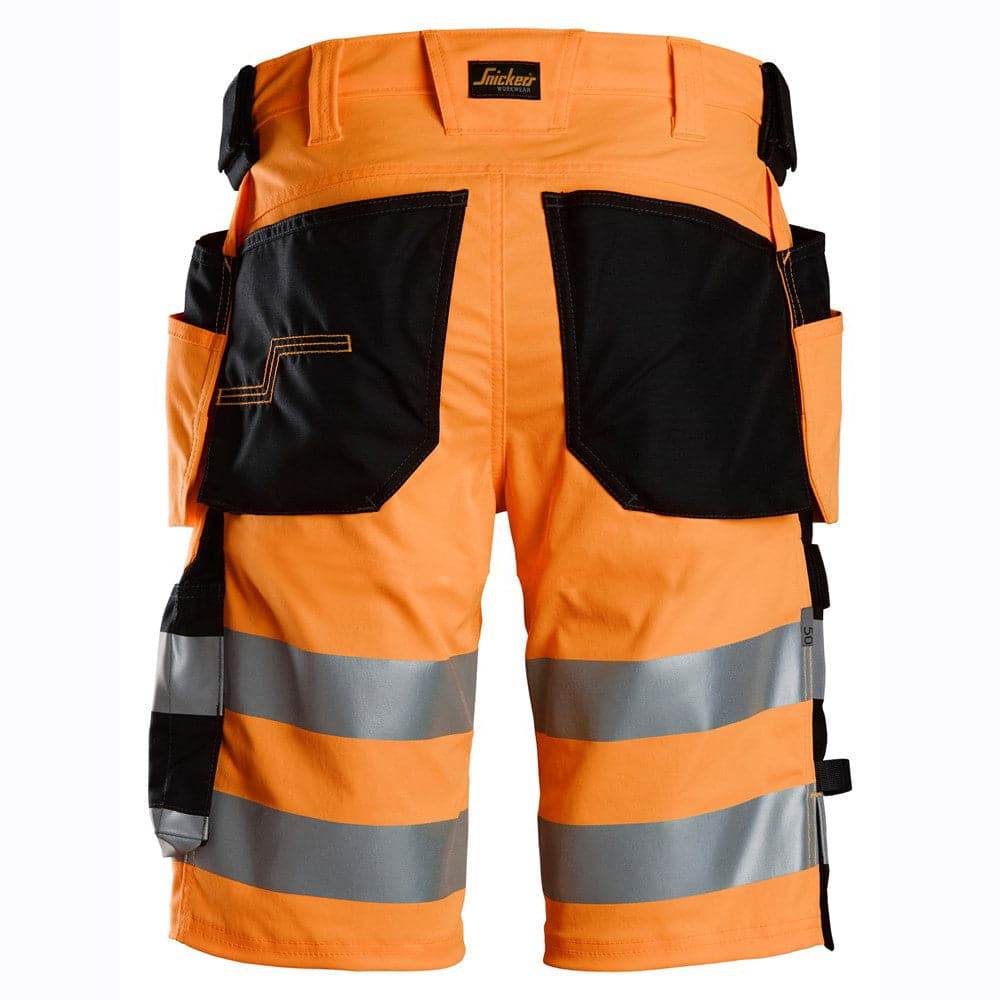 Snickers-6135-Hi-Vis-Class-1-Stretch-Work-Shorts-Holster-Pockets-Workwear-Nation-Ltd-6036 - Bobobiy