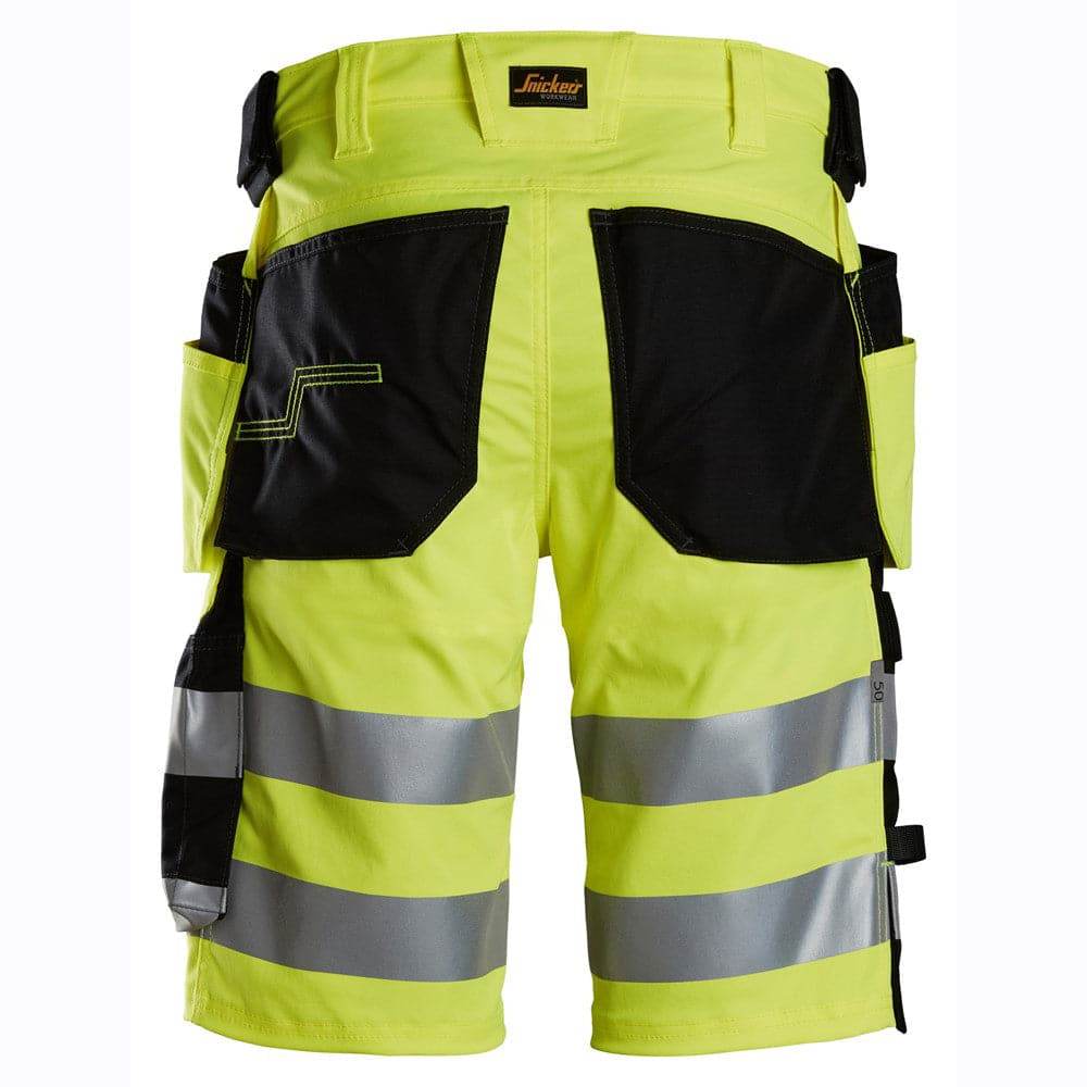 Snickers-6135-Hi-Vis-Class-1-Stretch-Work-Shorts-Holster-Pockets-Workwear-Nation-Ltd-7333 - Bobobiy