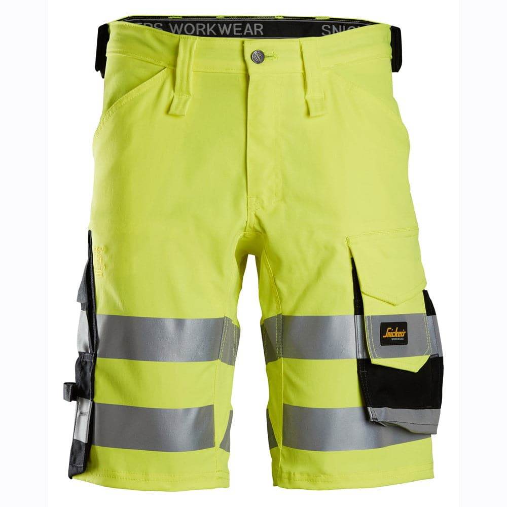 Snickers-6136-Hi-Vis-Class-1-Stretch-Work-Shorts-Workwear-Nation-Ltd-2192 - Bobobiy