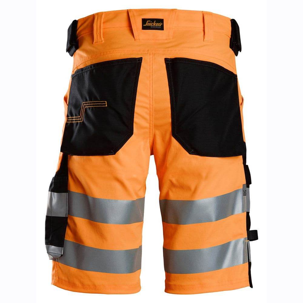 Snickers-6136-Hi-Vis-Class-1-Stretch-Work-Shorts-Workwear-Nation-Ltd-3691 - Bobobiy