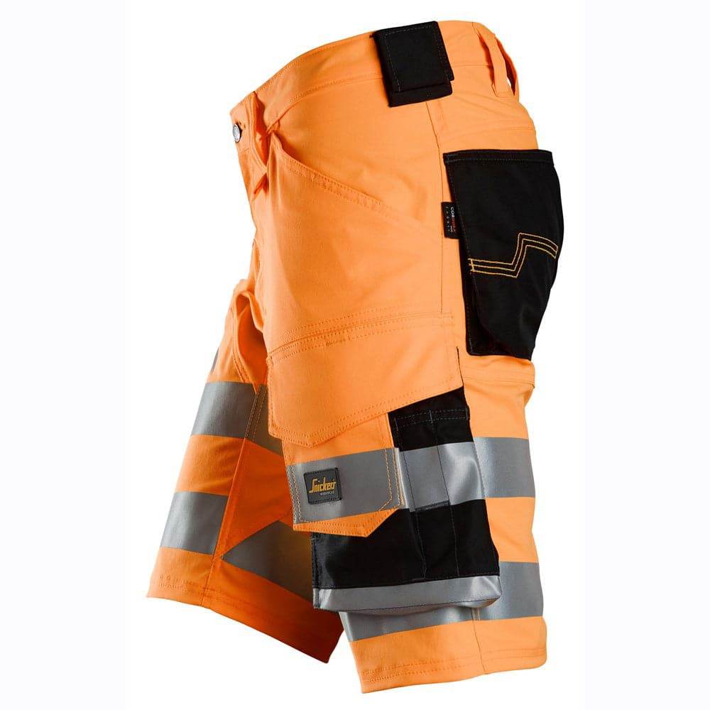 Snickers-6136-Hi-Vis-Class-1-Stretch-Work-Shorts-Workwear-Nation-Ltd-3990 - Bobobiy
