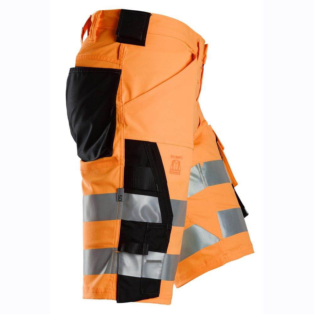 Snickers-6136-Hi-Vis-Class-1-Stretch-Work-Shorts-Workwear-Nation-Ltd-565 - Bobobiy