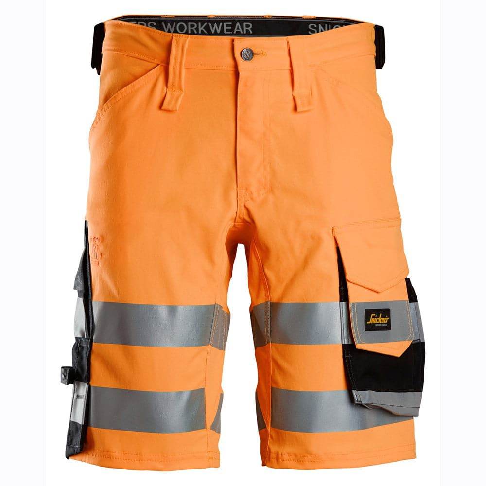 Snickers-6136-Hi-Vis-Class-1-Stretch-Work-Shorts-Workwear-Nation-Ltd-888 - Bobobiy