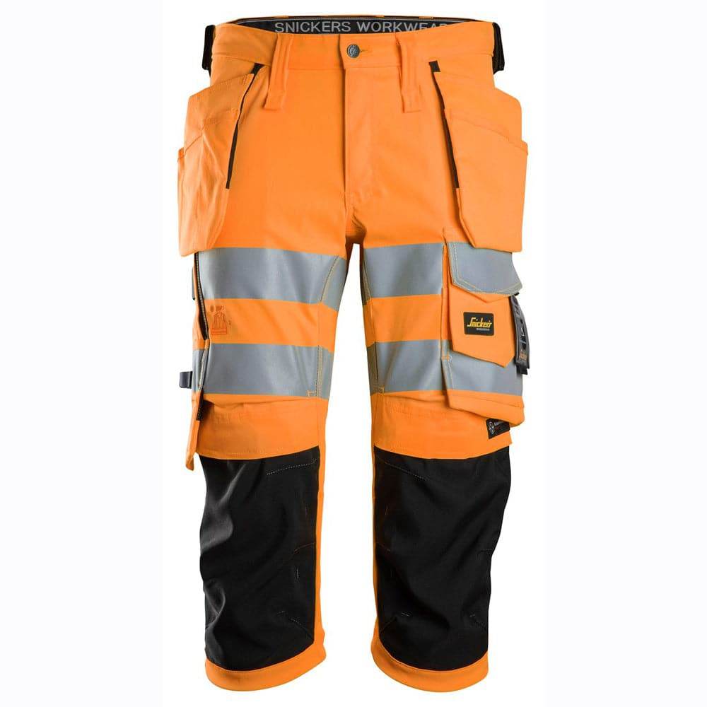 Snickers-6138-High-Vis-Class-1-2-Stretch-Holster-Pocket-Pirate-Trousers-Workwear-Nation-Ltd-1619 - Bobobiy