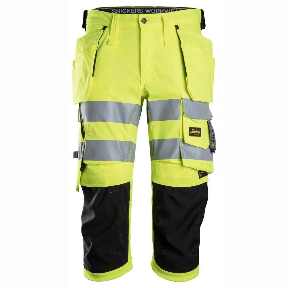 Snickers-6138-High-Vis-Class-1-2-Stretch-Holster-Pocket-Pirate-Trousers-Workwear-Nation-Ltd-4941 - Bobobiy