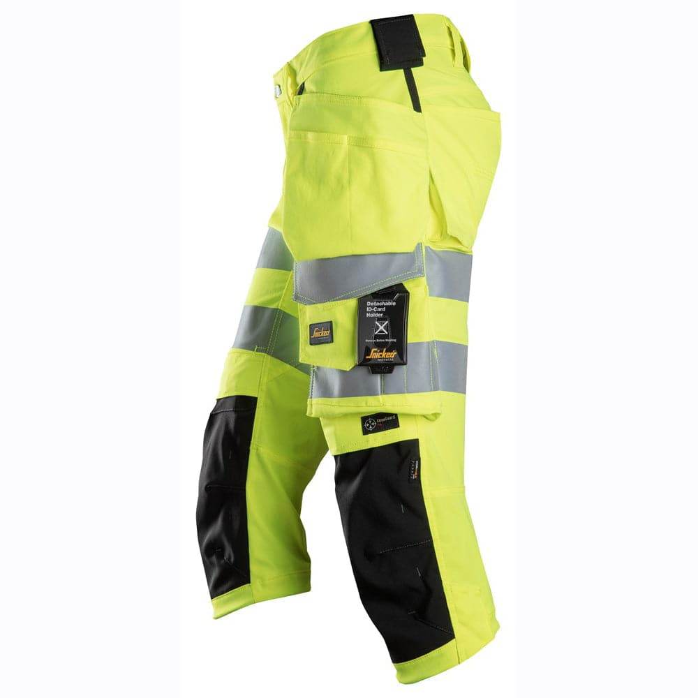 Snickers-6138-High-Vis-Class-1-2-Stretch-Holster-Pocket-Pirate-Trousers-Workwear-Nation-Ltd-844 - Bobobiy