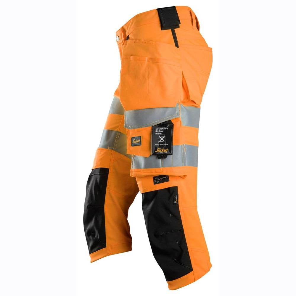 Snickers-6138-High-Vis-Class-1-2-Stretch-Holster-Pocket-Pirate-Trousers-Workwear-Nation-Ltd-8823 - Bobobiy