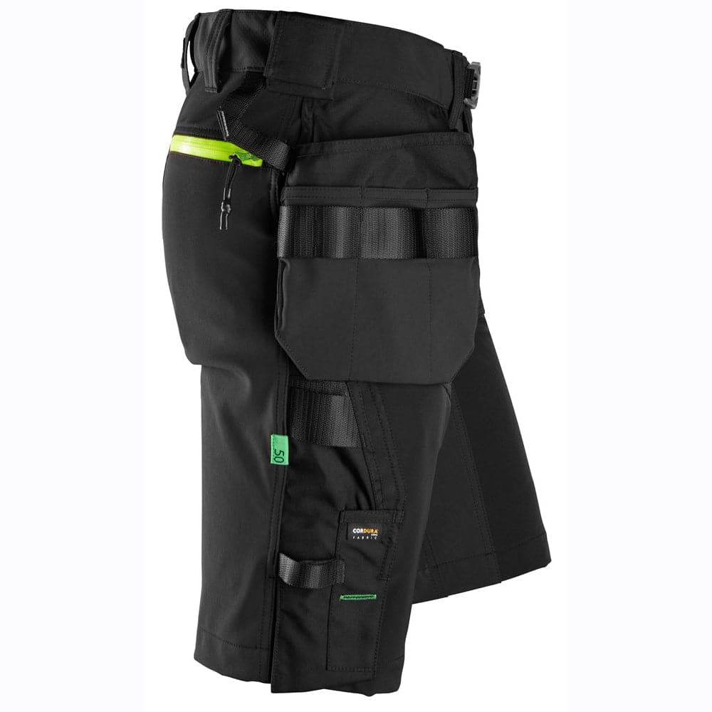 Snickers-6140-FlexiWork-Softshell-Stretch-Shorts-Holster-Pockets-Workwear-Nation-Ltd-1816 - Bobobiy