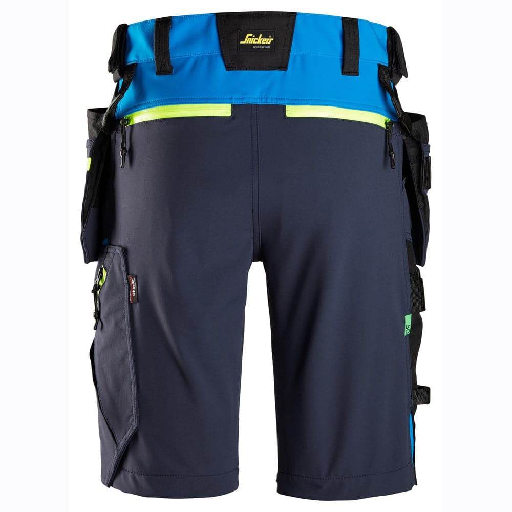 Snickers-6140-FlexiWork-Softshell-Stretch-Shorts-Holster-Pockets-Workwear-Nation-Ltd-2051 - Bobobiy