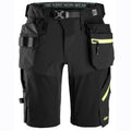 Snickers-6140-FlexiWork-Softshell-Stretch-Shorts-Holster-Pockets-Workwear-Nation-Ltd-9572 - Bobobiy