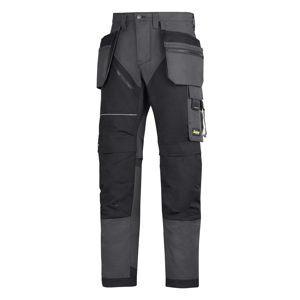 Snickers-6202-RuffWork-Work-Trousers-Holster-Pockets-Steel-Grey-Black-Workwear-Nation-Ltd-5260 - Bobobiy