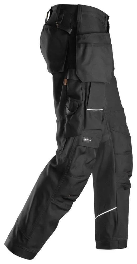 Snickers-6214-RuffWork-Canvas-Holster-Pocket-Work-Trousers-Black-Workwear-Nation-Ltd-1905 - Bobobiy