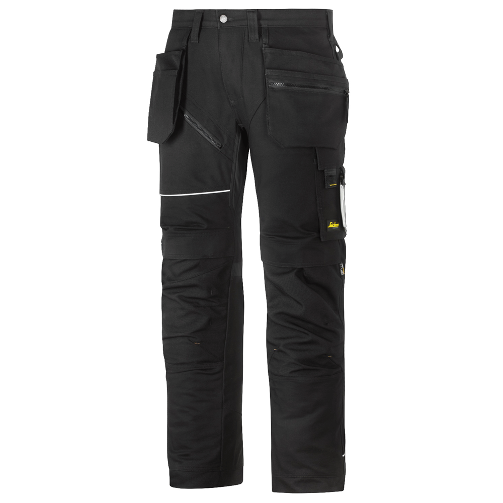 Snickers-6215-RuffWork-Cotton-WorkTrousers-Holster-Pockets-Black-Workwear-Nation-Ltd-6855 - Bobobiy