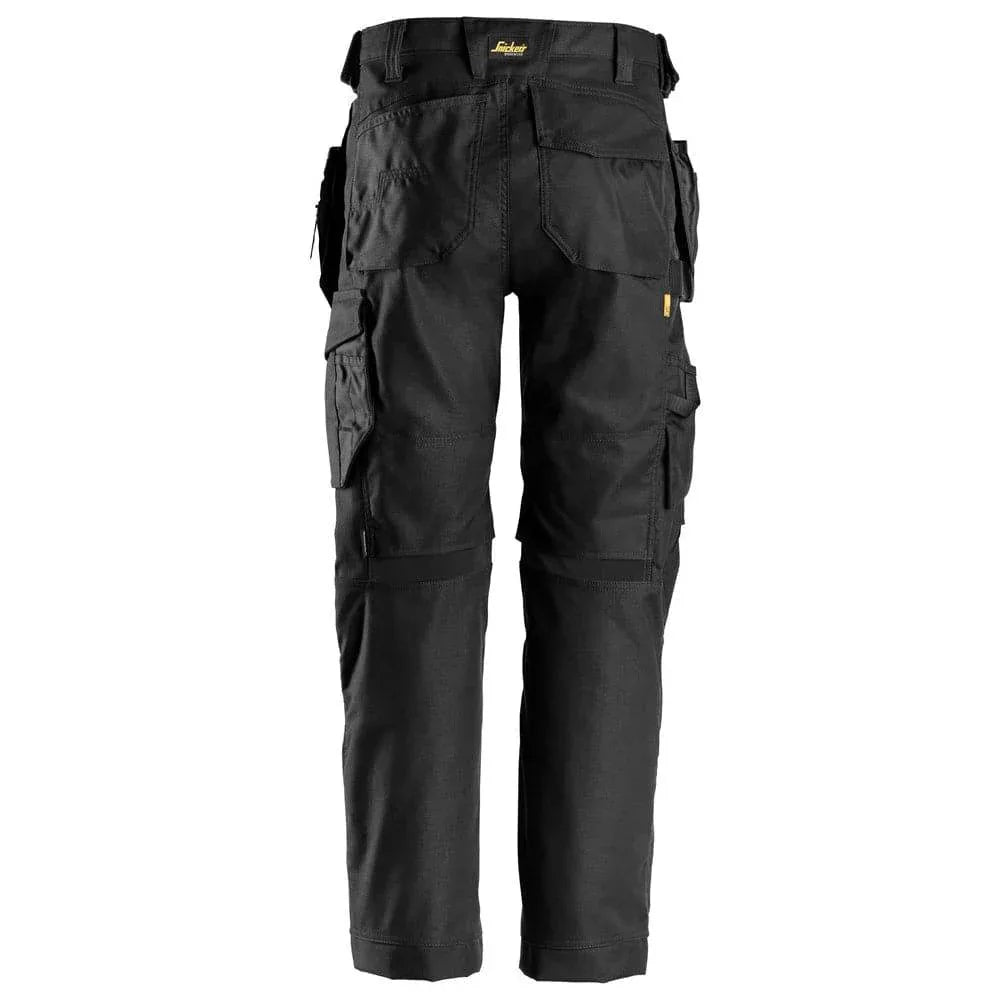 Snickers-6224-AllroundWork-Canvas-Stretch-Work-Trousers-Holster-Pockets-Black-Workwear-Nation-Ltd-7414 - Bobobiy