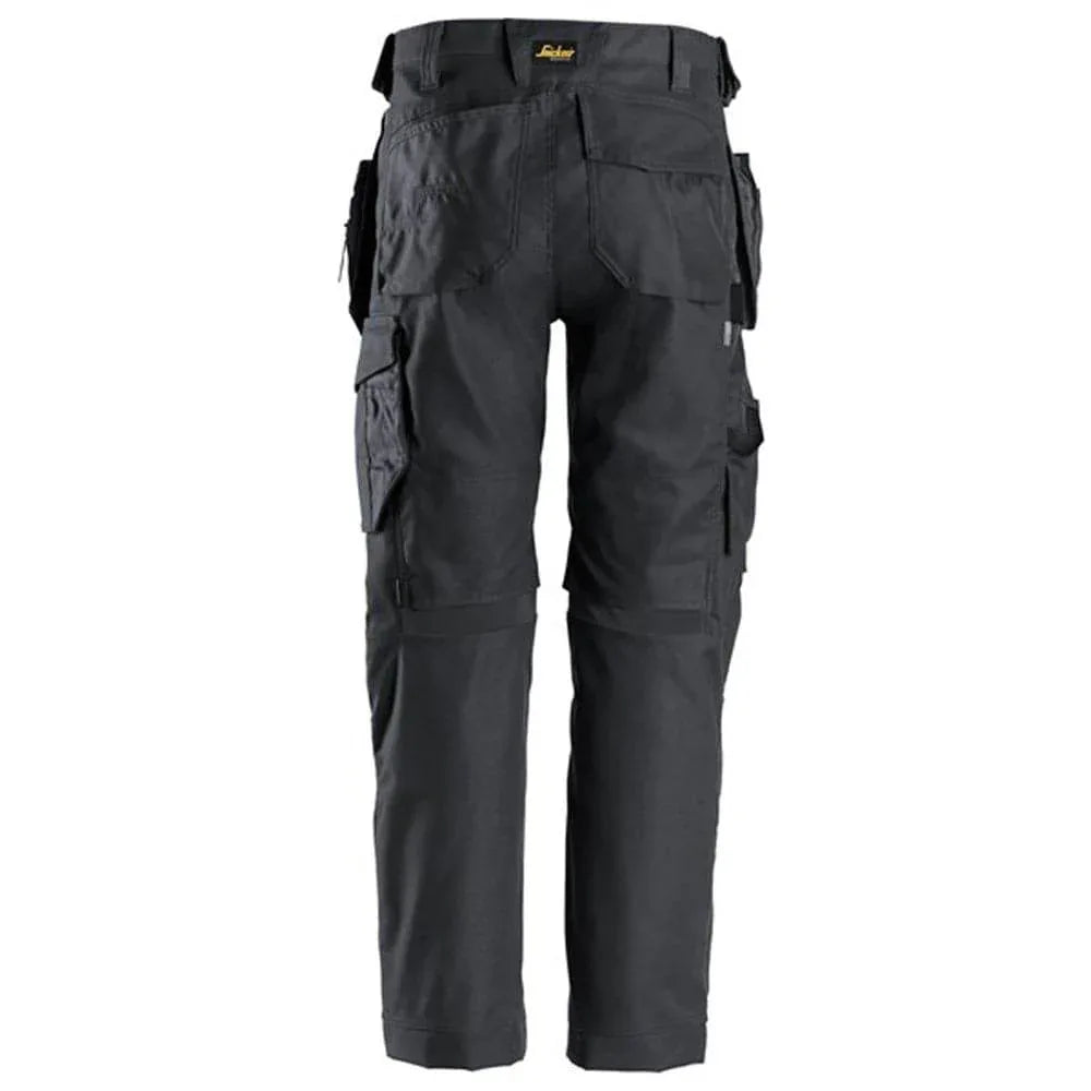 Snickers-6224-AllroundWork-Canvas-Stretch-Work-Trousers-Holster-Pockets-Steel-Grey-Workwear-Nation-Ltd-2056 - Bobobiy