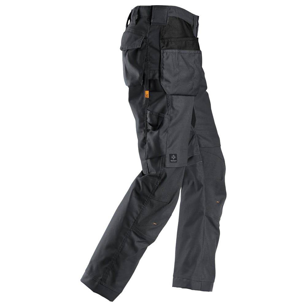 Snickers-6224-AllroundWork-Canvas-Stretch-Work-Trousers-Holster-Pockets-Steel-Grey-Workwear-Nation-Ltd-7305 - Bobobiy