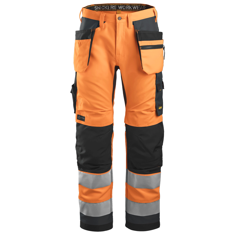 Snickers-6230-AllroundWork-Hi-Vis-Trousers-Holster-Pockets-CL2-Various-Colours-Workwear-Nation-Ltd-2262 - Bobobiy