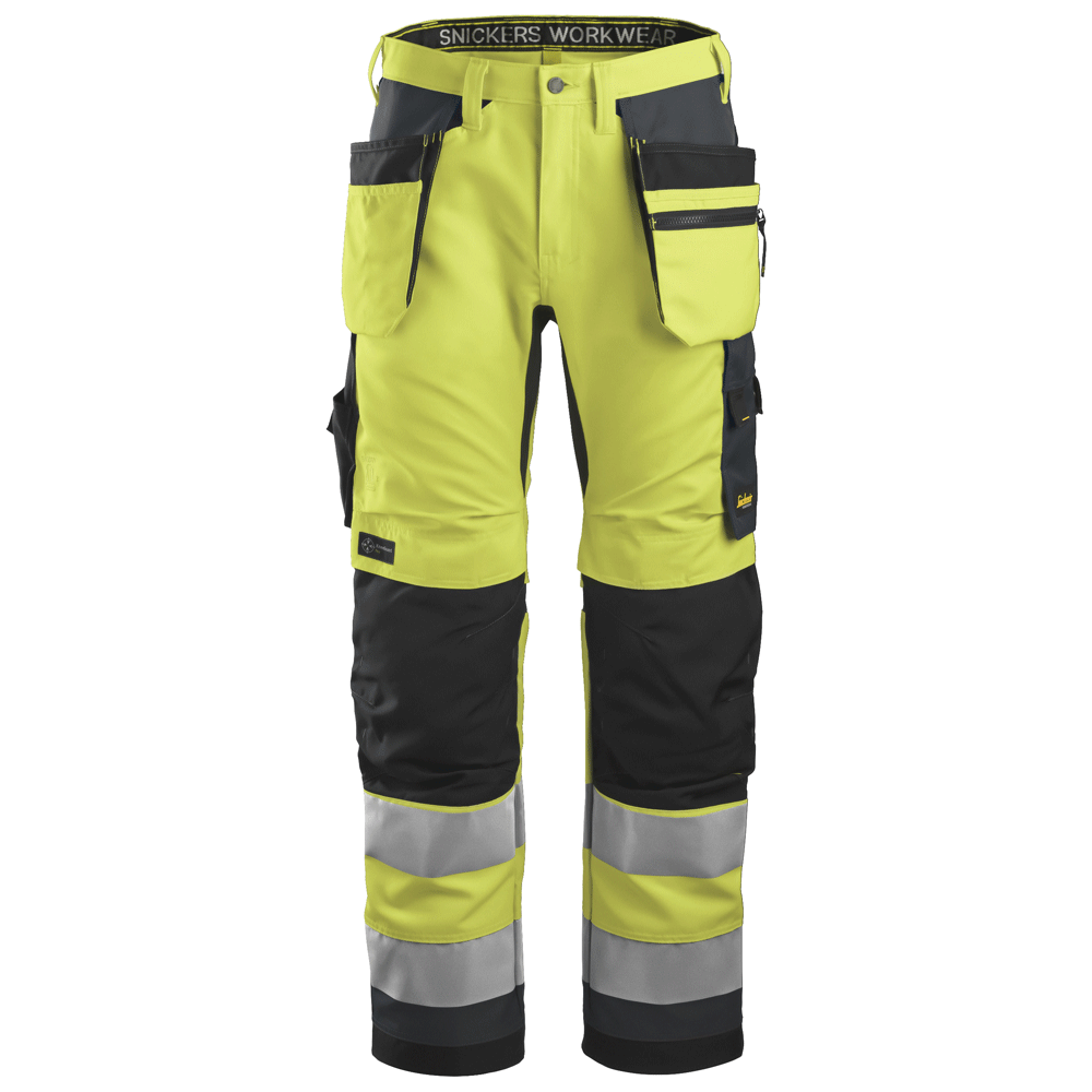 Snickers-6230-AllroundWork-Hi-Vis-Trousers-Holster-Pockets-CL2-Various-Colours-Workwear-Nation-Ltd-9103 - Bobobiy