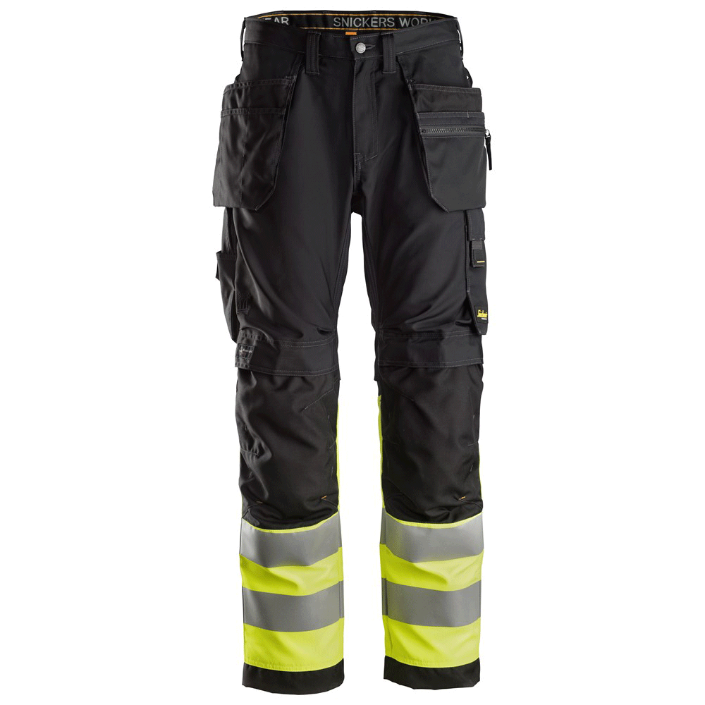 Snickers-6233-AllroundWork-Hi-Vis-Work-Trousers-Holster-Pockets-CL1-Various-Colours-Workwear-Nation-Ltd-571 - Bobobiy