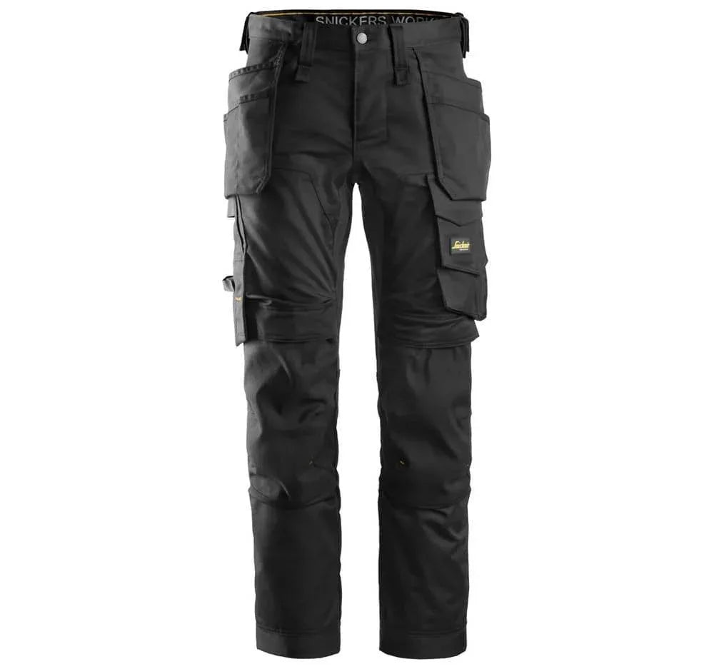 Snickers-6241-AllroundWork-Stretch-Work-Knee-Pad-Trousers-Holster-Pockets-Black-Workwear-Nation-Ltd-4201 - Bobobiy