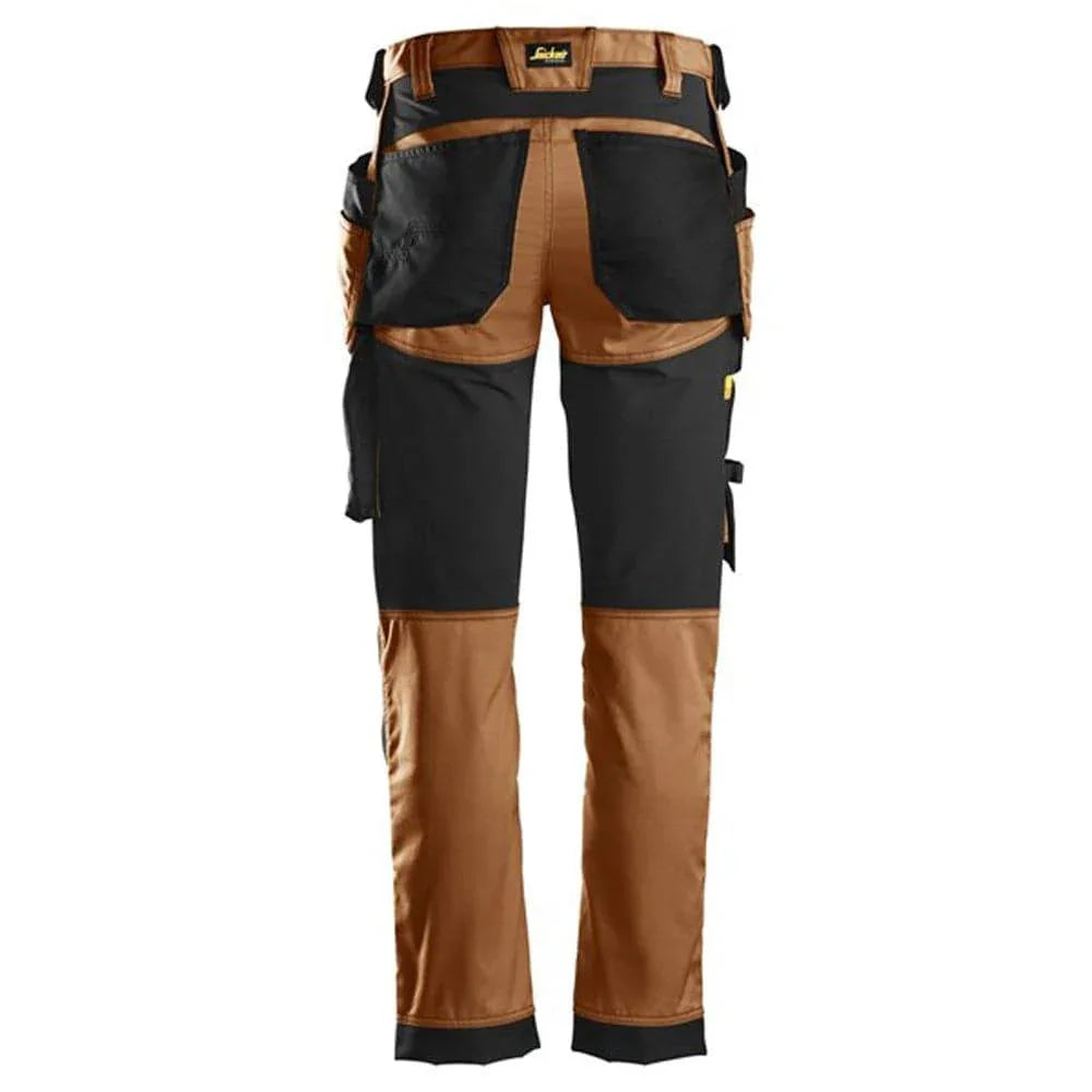 Snickers-6241-AllroundWork-Stretch-Work-Knee-Pad-Trousers-Holster-Pockets-Brown-Workwear-Nation-Ltd-3756 - Bobobiy