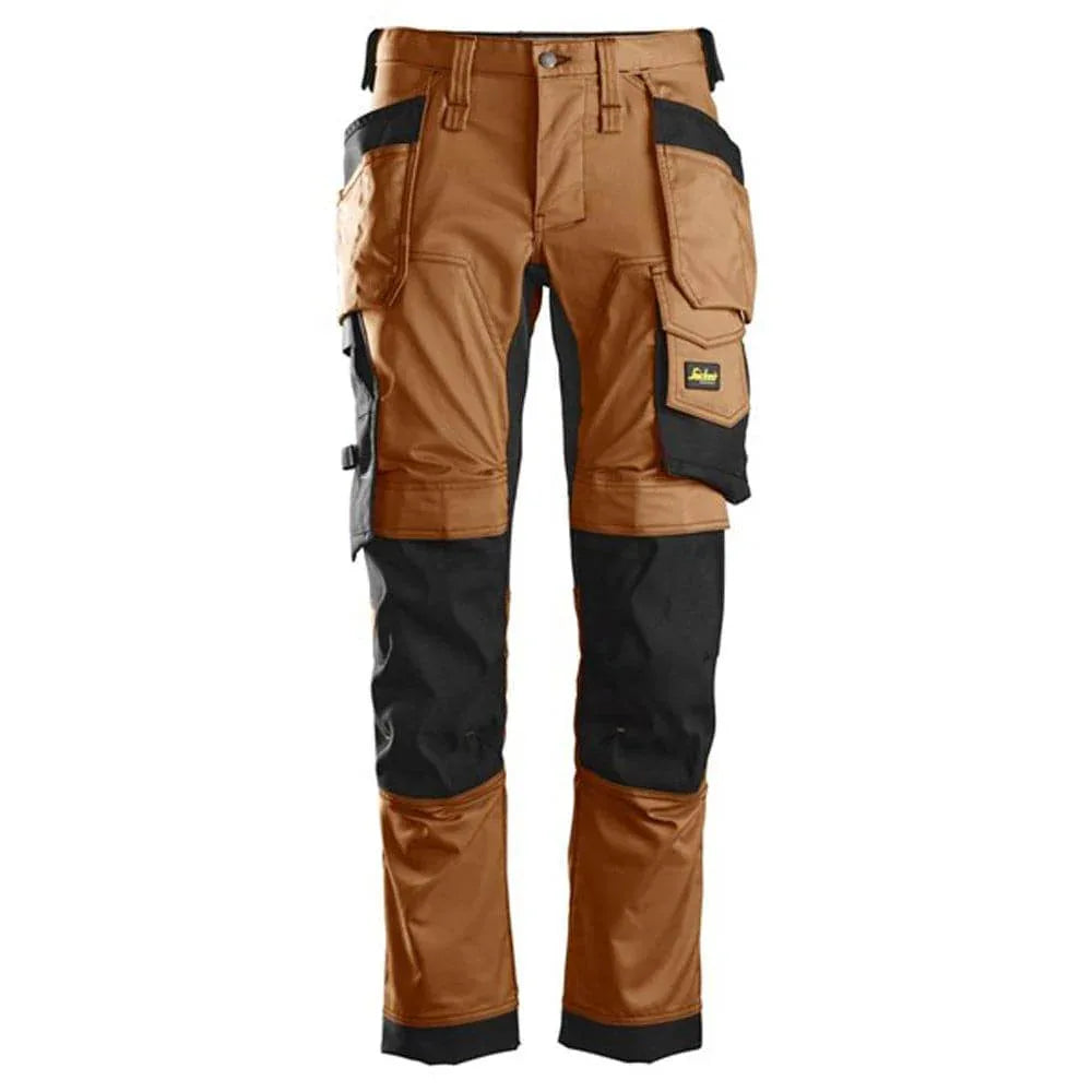 Snickers-6241-AllroundWork-Stretch-Work-Knee-Pad-Trousers-Holster-Pockets-Brown-Workwear-Nation-Ltd-7661 - Bobobiy
