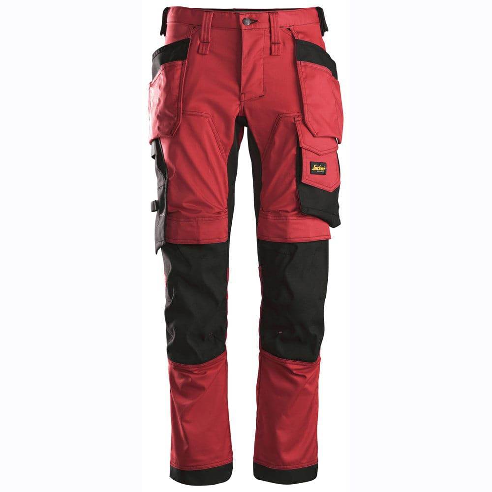 Snickers-6241-AllroundWork-Stretch-Work-Knee-Pad-Trousers-Holster-Pockets-Red-Workwear-Nation-Ltd-1884 - Bobobiy